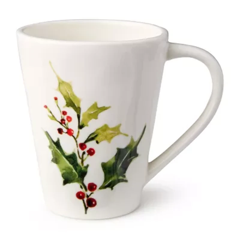 Certified International Holly And Vines 4-pc. Holiday Coffee Mug