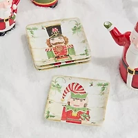 Certified International Nutcracker Parade 4-pc. Ceramic Appetizer Plate