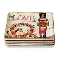 Certified International Nutcracker Parade 4-pc. Ceramic Dessert Plate