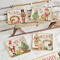 Certified International Nutcracker Parade 4-pc. Ceramic Dessert Plate