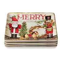 Certified International Nutcracker Parade 4-pc. Ceramic Dinner Plate