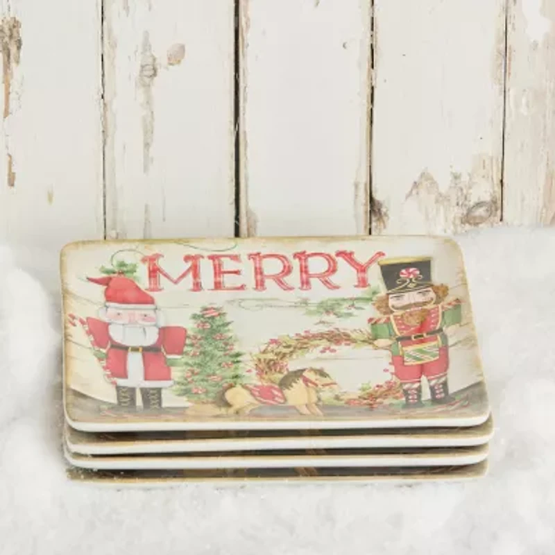 Certified International Nutcracker Parade 4-pc. Ceramic Dinner Plate