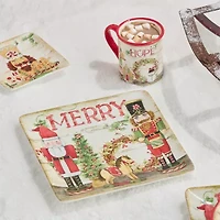 Certified International Nutcracker Parade 4-pc. Ceramic Dinner Plate