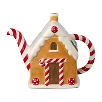 Certified International Santa'S Retro Christmas Ceramic Teapot