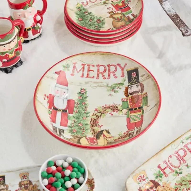 Certified International Nutcracker Parade Ceramic Serving Bowl
