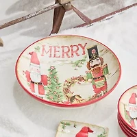 Certified International Nutcracker Parade Ceramic Serving Bowl