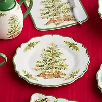 Certified International Holly Tree 4-pc. Melamine Dinner Plate