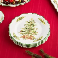 Certified International Holly Tree 4-pc. Melamine Dinner Plate