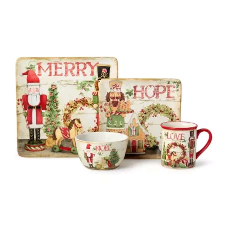 Certified International Nutcracker Parade 16-pc. Ceramic Dinnerware Set