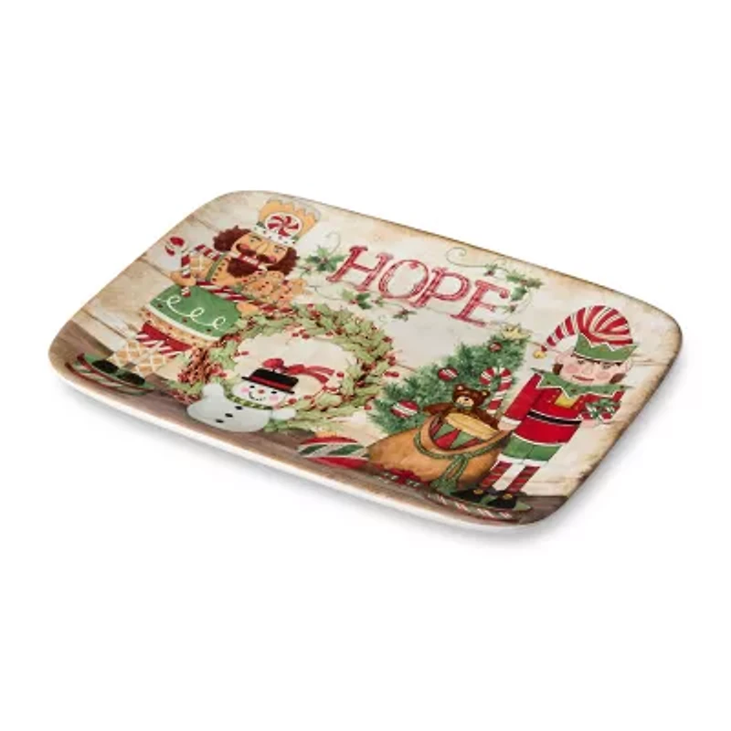 Certified International Nutcracker Parade Ceramic Serving Platter