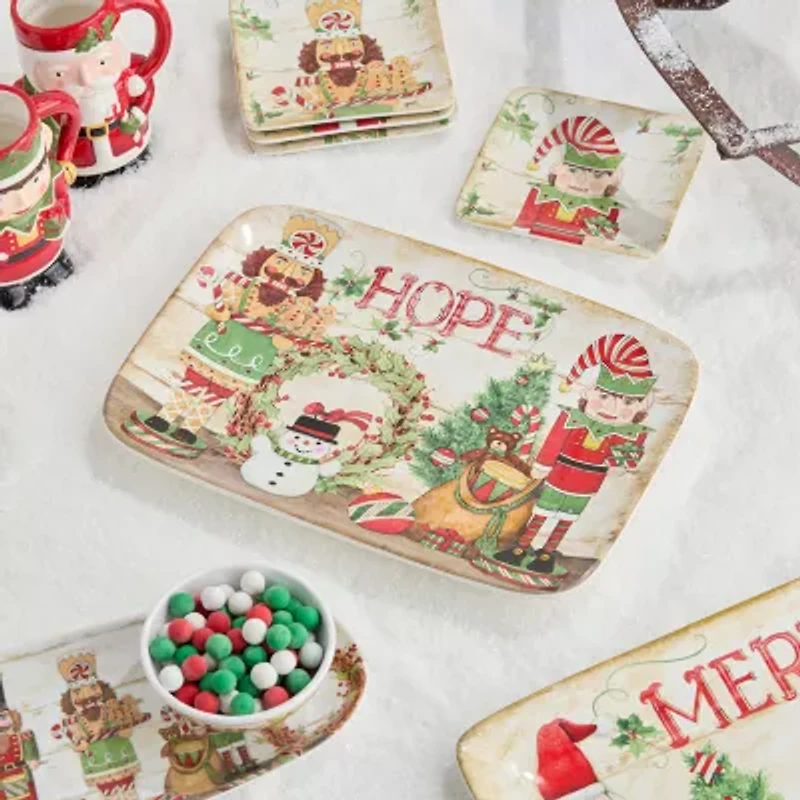 Certified International Nutcracker Parade Ceramic Serving Platter