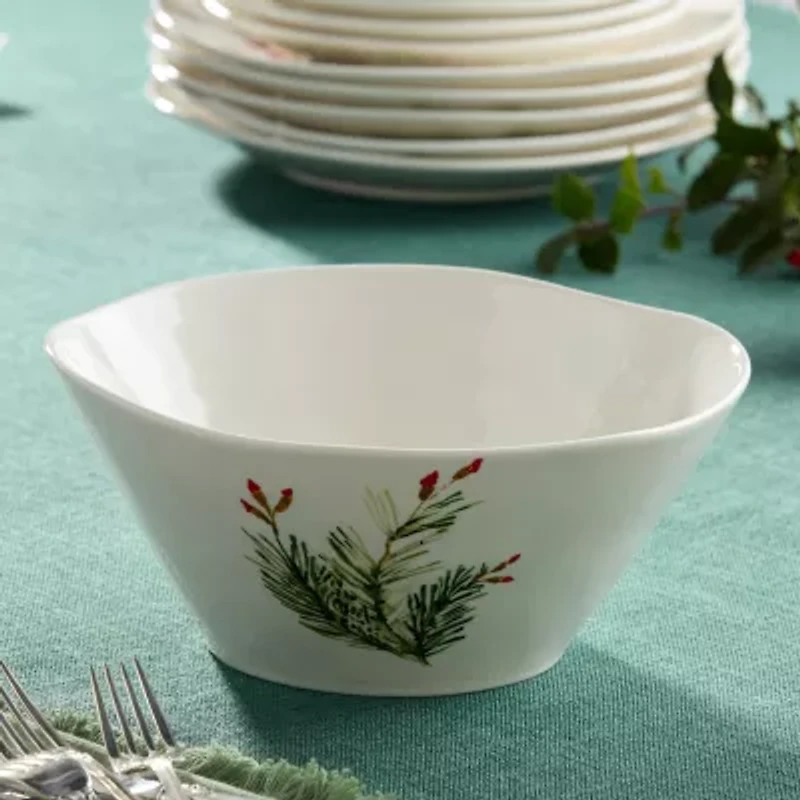 Certified International Holly And Vines Stoneware Serving Bowl