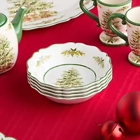 Certified International Holly Tree 4-pc. Melamine Soup Bowl