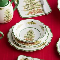 Certified International Holly Tree 4-pc. Melamine Soup Bowl