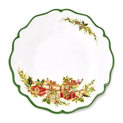 Certified International Holly Tree 4-pc. Melamine Salad Plate