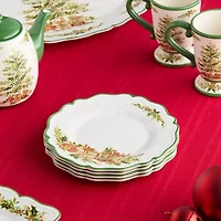 Certified International Holly Tree 4-pc. Melamine Salad Plate