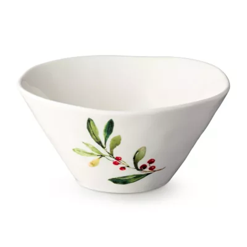 Certified International Holly And Vines 4-pc. Stoneware Ice Cream Bowl