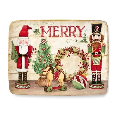 Certified International Nutcracker Parade Ceramic Serving Platter