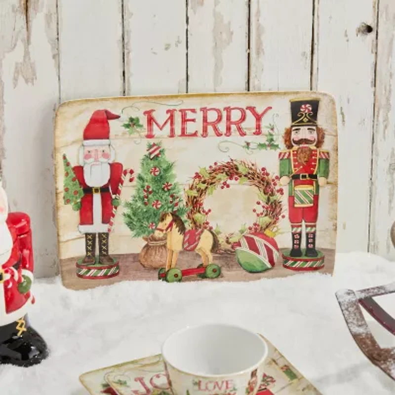Certified International Nutcracker Parade Ceramic Serving Platter