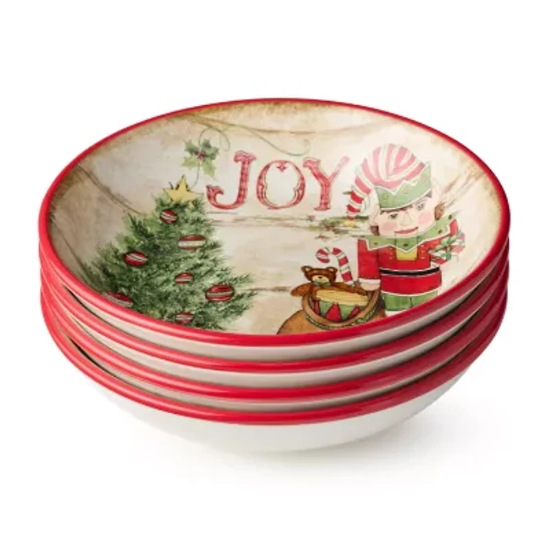 Certified International Nutcracker Parade 4-pc. Ceramic Soup Bowl