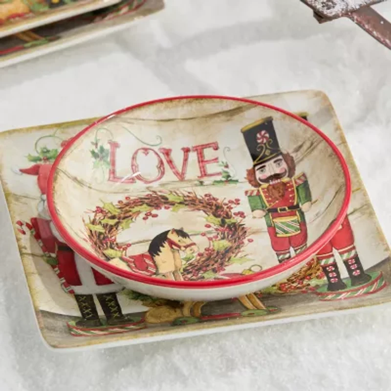 Certified International Nutcracker Parade 4-pc. Ceramic Soup Bowl