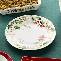 Certified International Holly And Vines Stoneware Serving Platter