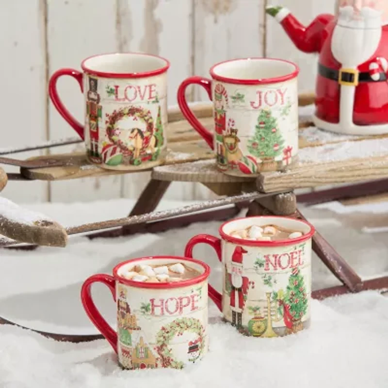 Certified International Nutcracker Parade 4-pc. Holiday Coffee Mug