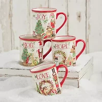 Certified International Nutcracker Parade 4-pc. Holiday Coffee Mug