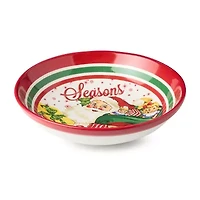 Certified International Santa'S Retro Christmas Ceramic Serving Bowl