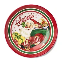Certified International Santa'S Retro Christmas Ceramic Serving Bowl