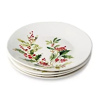 Certified International Holly And Vines 4-pc. Stoneware Dinner Plate