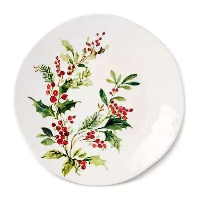 Certified International Holly And Vines 4-pc. Stoneware Dinner Plate