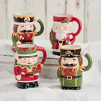 Certified International Nutcracker Parade 4-pc. Holiday Coffee Mug