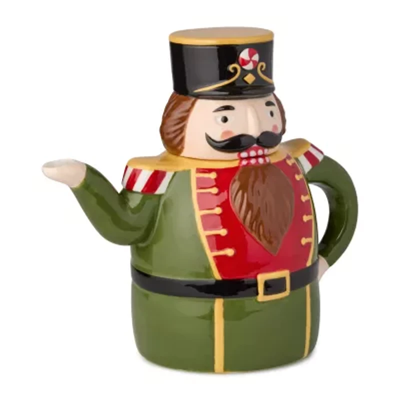 Certified International Nutcracker Parade Ceramic Teapot