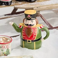 Certified International Nutcracker Parade Ceramic Teapot