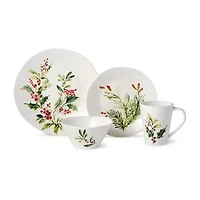 Certified International Holly And Vines 16-pc. Stoneware Dinnerware Set