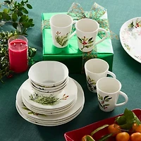 Certified International Holly And Vines 16-pc. Stoneware Dinnerware Set