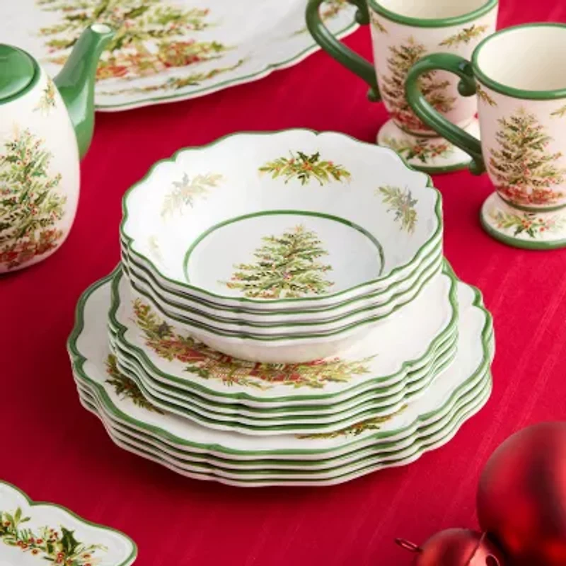 Certified International Holly Tree 12-pc. Melamine Dinnerware Set
