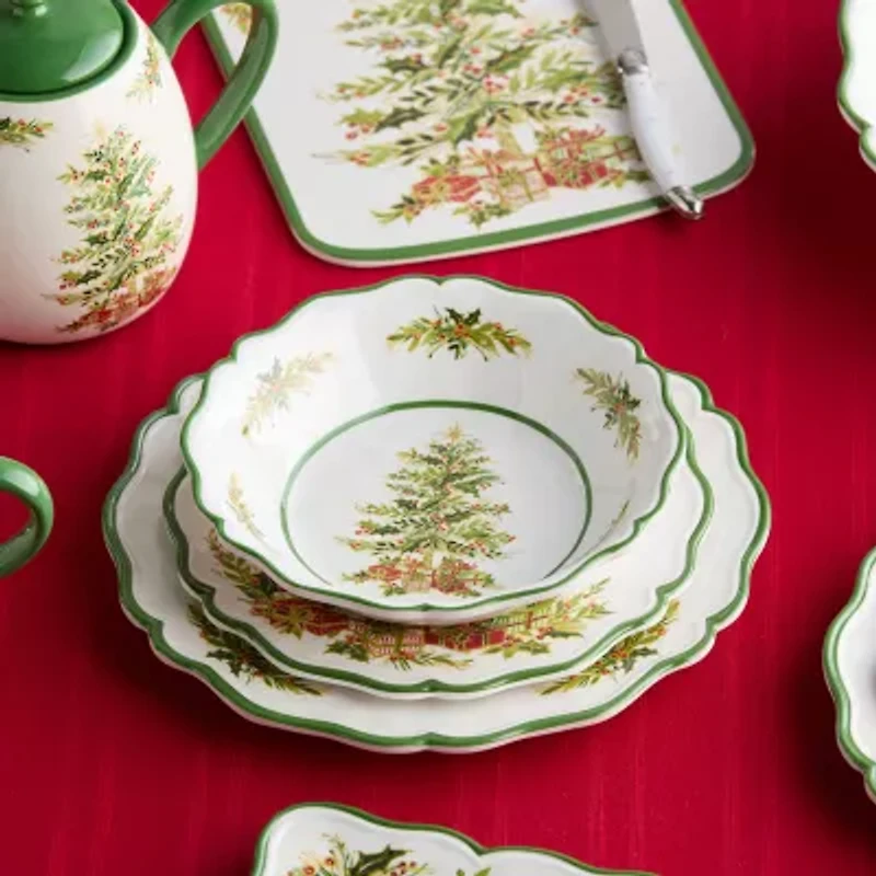 Certified International Holly Tree 12-pc. Melamine Dinnerware Set