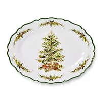 Certified International Holly Tree 2-pc. Serving Platter Set