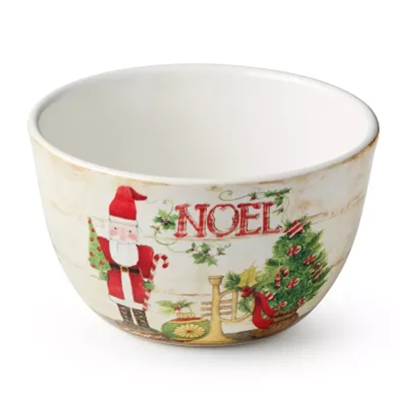 Certified International Nutcracker Parade 4-pc. Ceramic Ice Cream Bowl