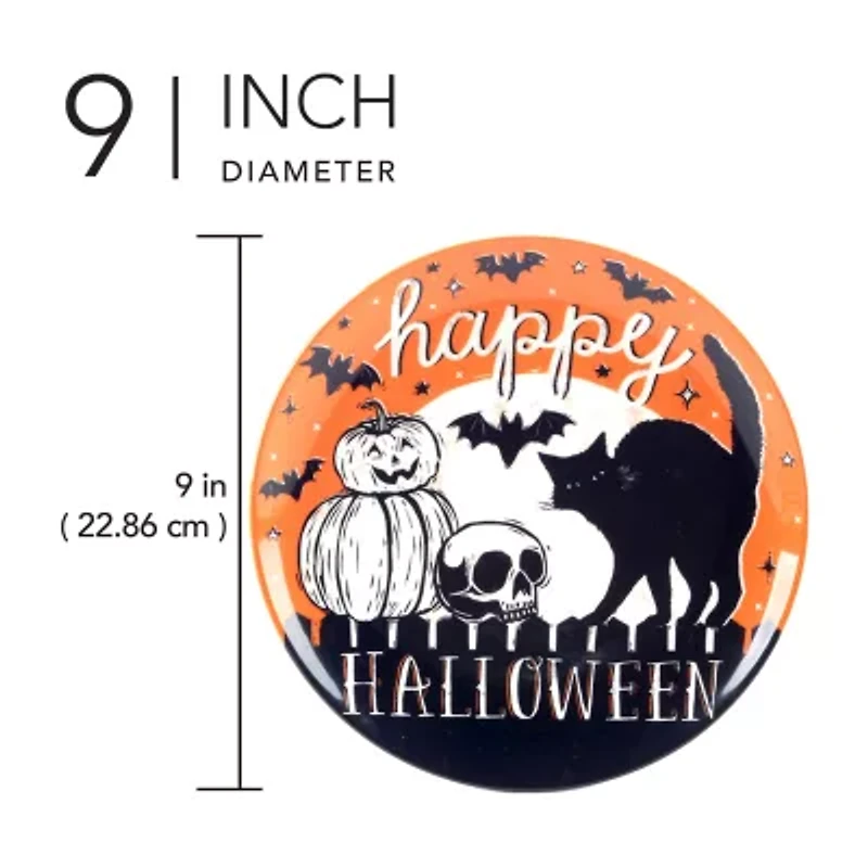 Certified International Hocus Pocus 4-pc. Earthenware Salad Plate