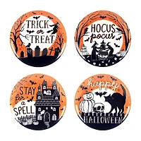 Certified International Hocus Pocus 4-pc. Earthenware Salad Plate