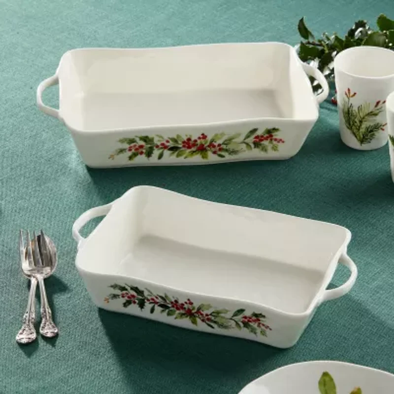 Certified International Holly And Vines 14" Baking Dish