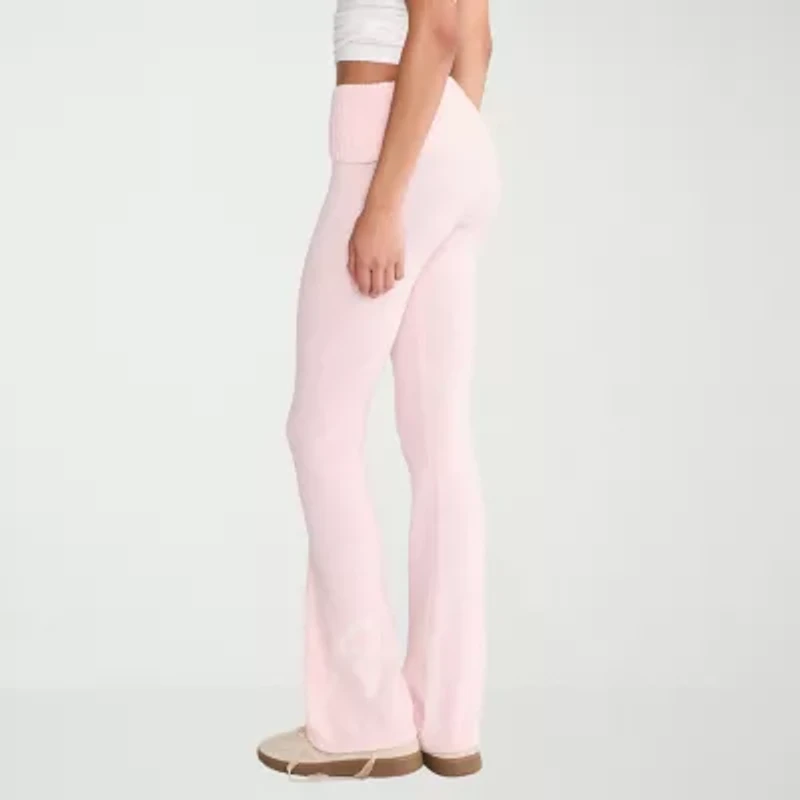 AEROPOSTALE Womens Juniors Flare Mid Rise Sweatpant