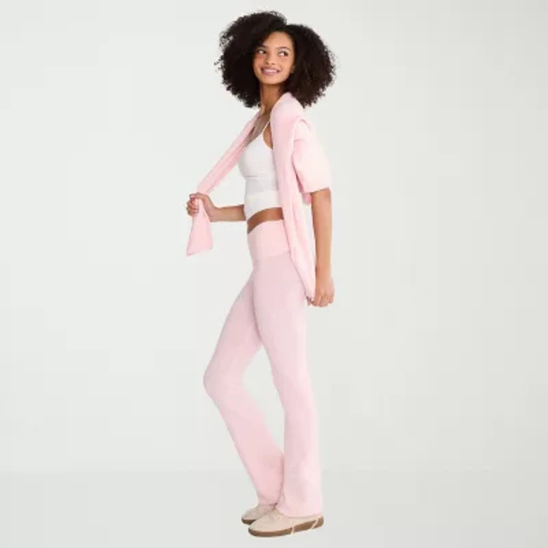 AEROPOSTALE Womens Juniors Flare Mid Rise Sweatpant