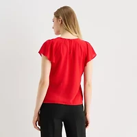 Worthington Petite Womens Perfect Blouse