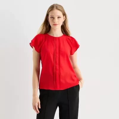 Worthington Petite Womens Perfect Blouse