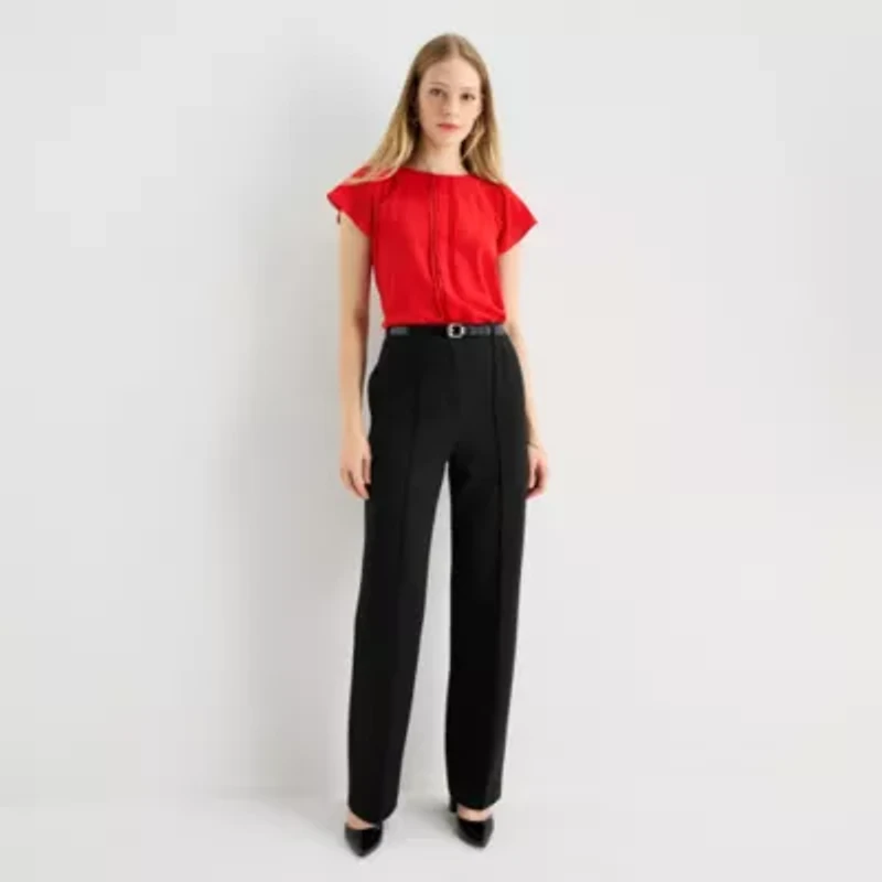 Worthington Petite Womens Perfect Blouse