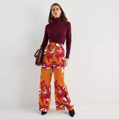 Worthington Womens Flare Pull-On Pant